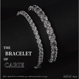 [Full-Size] Lắc tay Tennis Bạc 925 đính đá Cubic Zirconia [Trắng] nam, nữ by TIEMTRANGSUCCARI