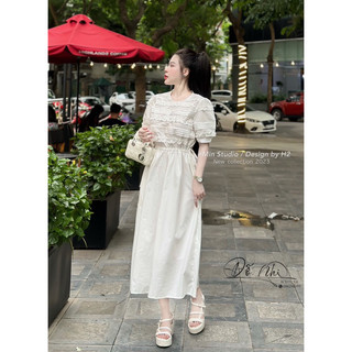 Váy thô tay bồng bèo ngực