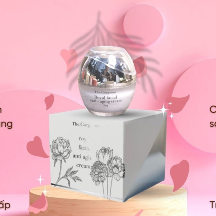 Kem cừu ngày đêm Múi Xù GORGEOUS dưỡng ẩm da tặng nón bảo hiểm, kem dưỡng trắng da mặt nâng tone mờ nám 50gr