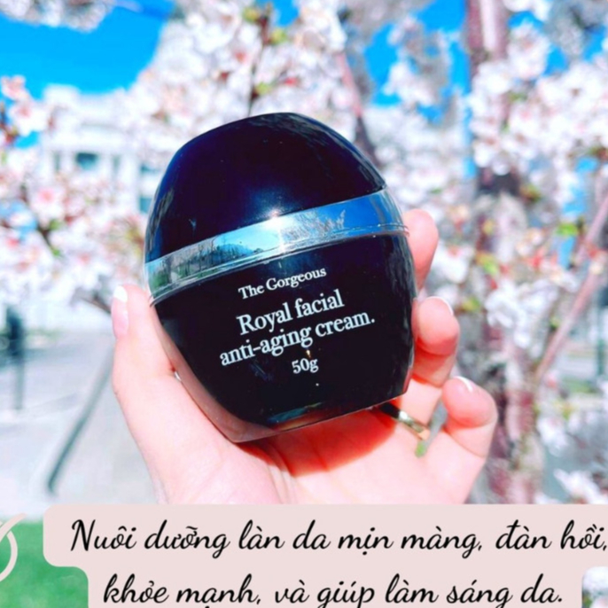 Kem cừu ngày đêm Múi Xù GORGEOUS dưỡng ẩm da tặng nón bảo hiểm, kem dưỡng trắng da mặt nâng tone mờ nám 50gr