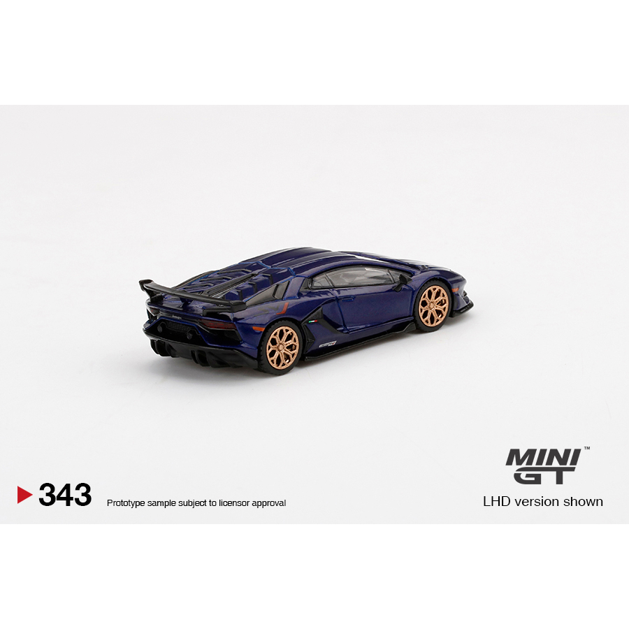 Ducstore.vn Xe mô hình MiniGT #343 Lamborghini Aventador SVJ Viola Aletheia - Card US