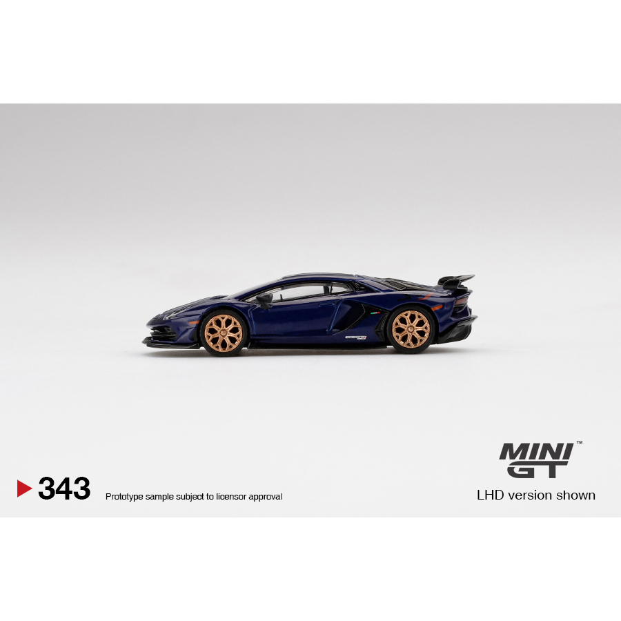 Ducstore.vn Xe mô hình MiniGT #343 Lamborghini Aventador SVJ Viola Aletheia - Card US
