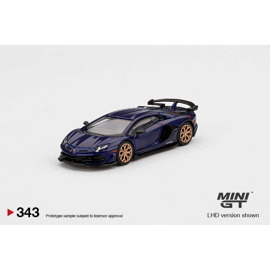 Ducstore.vn Xe mô hình MiniGT #343 Lamborghini Aventador SVJ Viola Aletheia - Card US