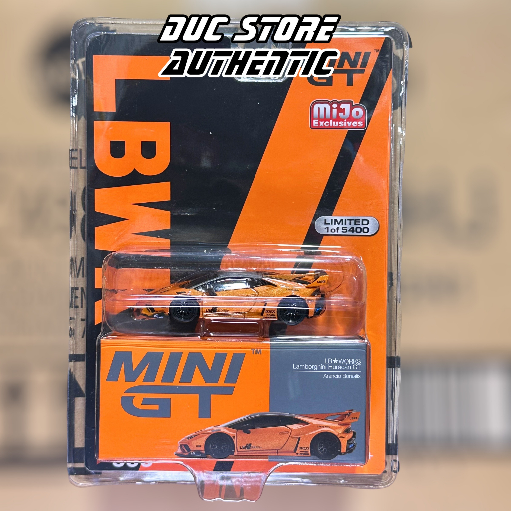 Ducstore.vn Xe mô hình MiniGT #355 - LB★WORKS Lamborghini Huracán GT Arancio Borealis