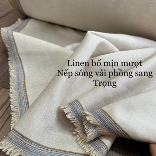 Vải Linen Bố Kim Tuyến -May Váy áo- Vải canvas May túi ví-Dệt sợi Kim Tuyến lấp lánh-Vải Rèm vintage ,Vải Rèm