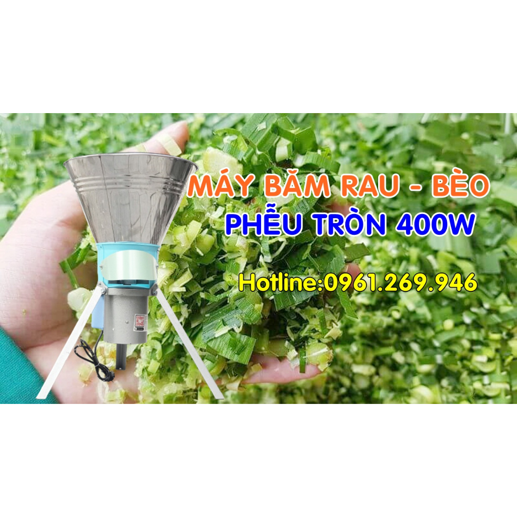 Máy băm rau bèo phễu tròn