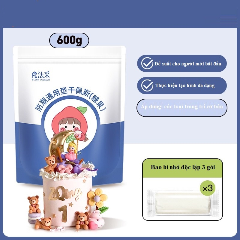 Gumpaste Fleur Couleur - sản phẩm kẹo đường - tạo hình đất sét, fondant