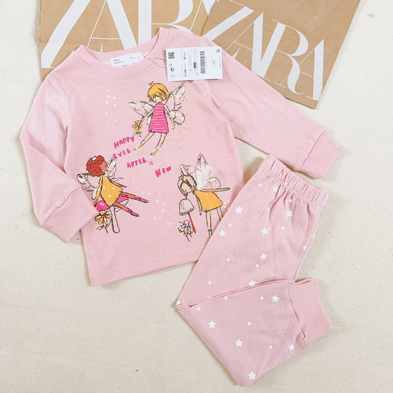 Set 2 bộ cotton cho bé gái in hình siêu xinh cho bé gái size từ 10-22 cân