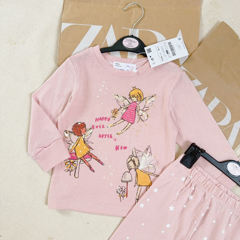 Set 2 bộ cotton cho bé gái in hình siêu xinh cho bé gái size từ 10-22 cân