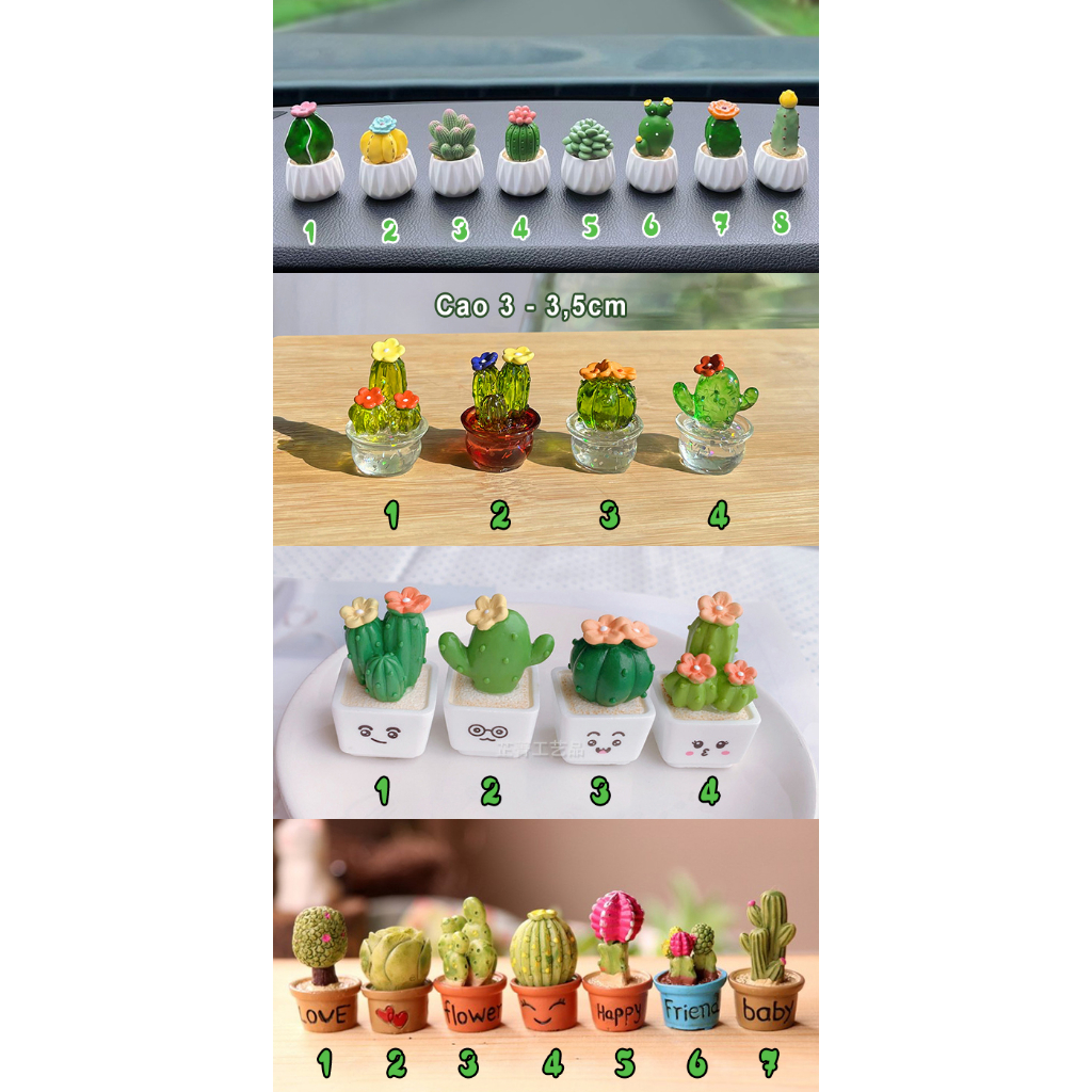 Tí hon size 3cm dễ thương trang trí bàn học, bàn làm việc, quà tặng