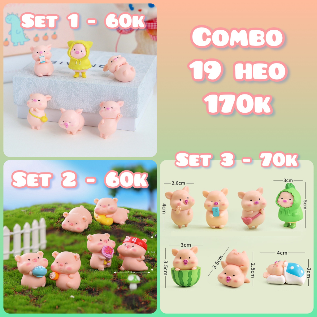 Tí hon size 3cm dễ thương trang trí bàn học, bàn làm việc, quà tặng