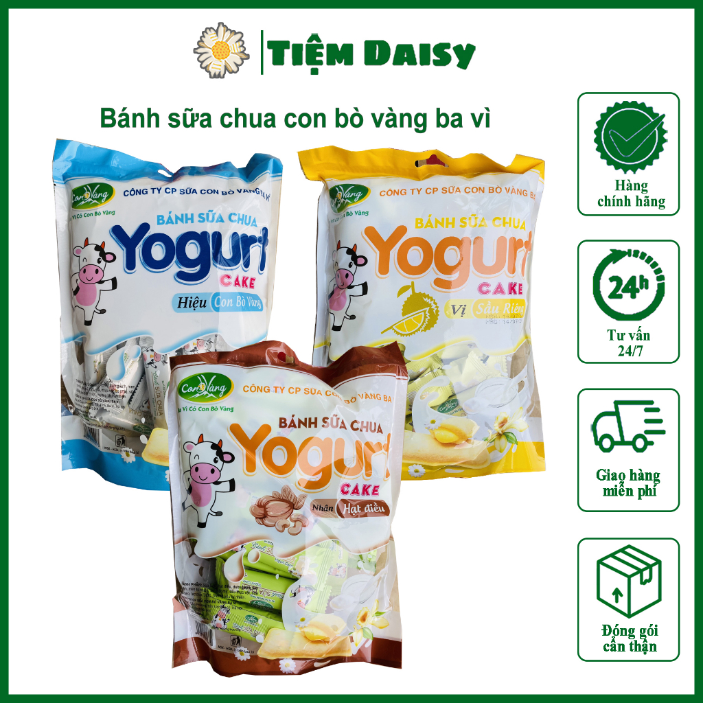 Bánh sữa chua hiệu con bò vàng Ba Vì gói 250g