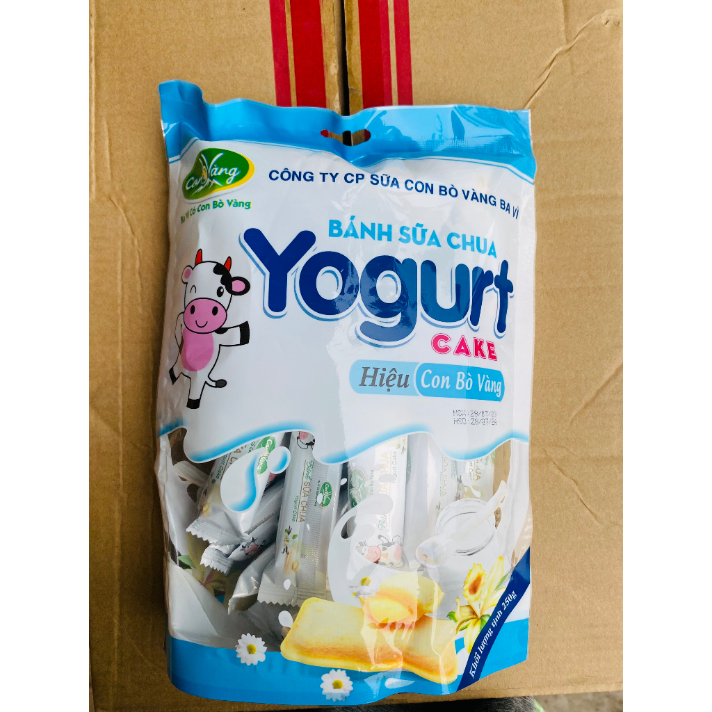 Bánh sữa chua hiệu con bò vàng Ba Vì gói 250g