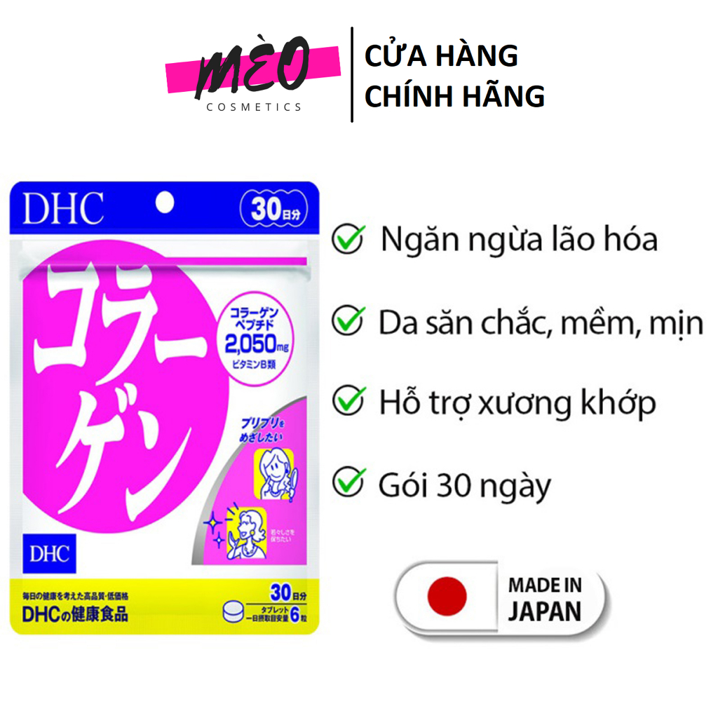 Viên uống chống lão hóa đẹp da DHC Collagen Nhật Bản 30 Ngày