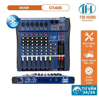Mixer bluetooth 6 line chính hãng Oris CT-60S bảo hành 12 tháng, bộ hòa trộn giúp nhận diện và xử lý âm thanh chuyên ngh