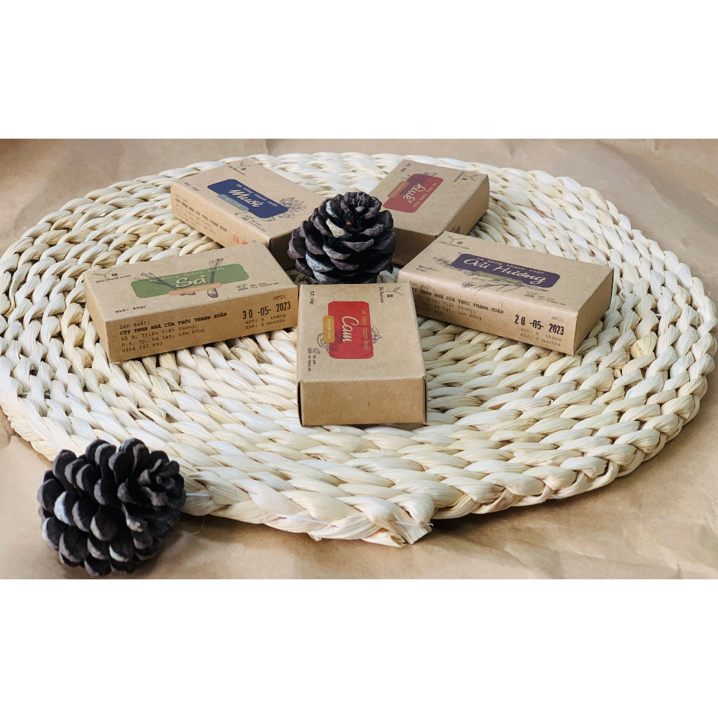 Xà phòng tinh dầu thiên nhiên Thời Thanh Xuân Xà phòng handmade nguyên liệu hoàn toàn tự nhiên