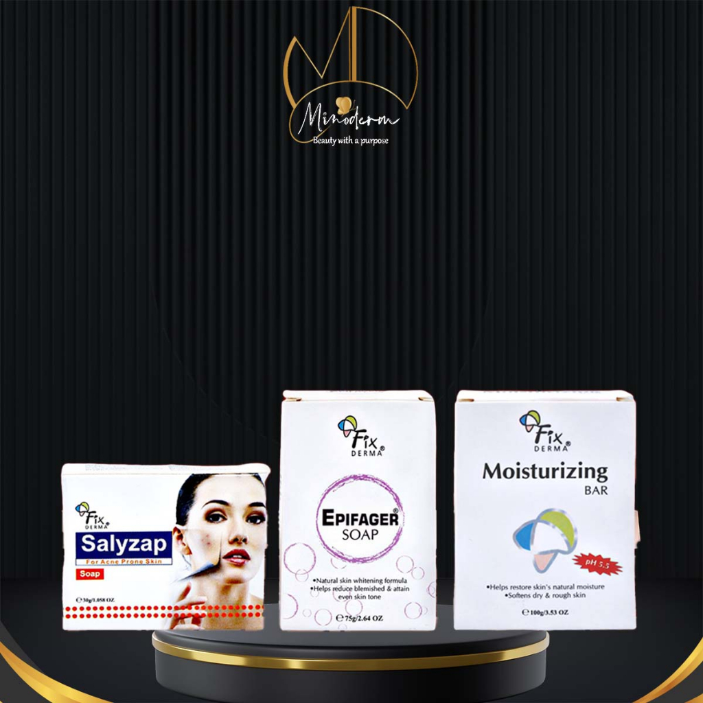 Xà Phòng Fixderma Soap giúp giảm mụn, thâm mụn, cấp ẩm làm sạch da 75g, 100g