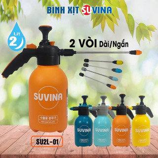 Bình nước xịt tưới cây 2 lít chính hãng SUVINA- màu xanh ngọc, xanh đậm, cam, vàng.