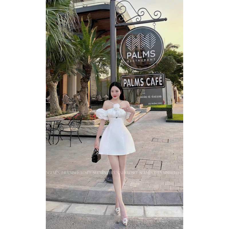 đầm dự tiệc trễ vai phối bigsize 55kg-95kg