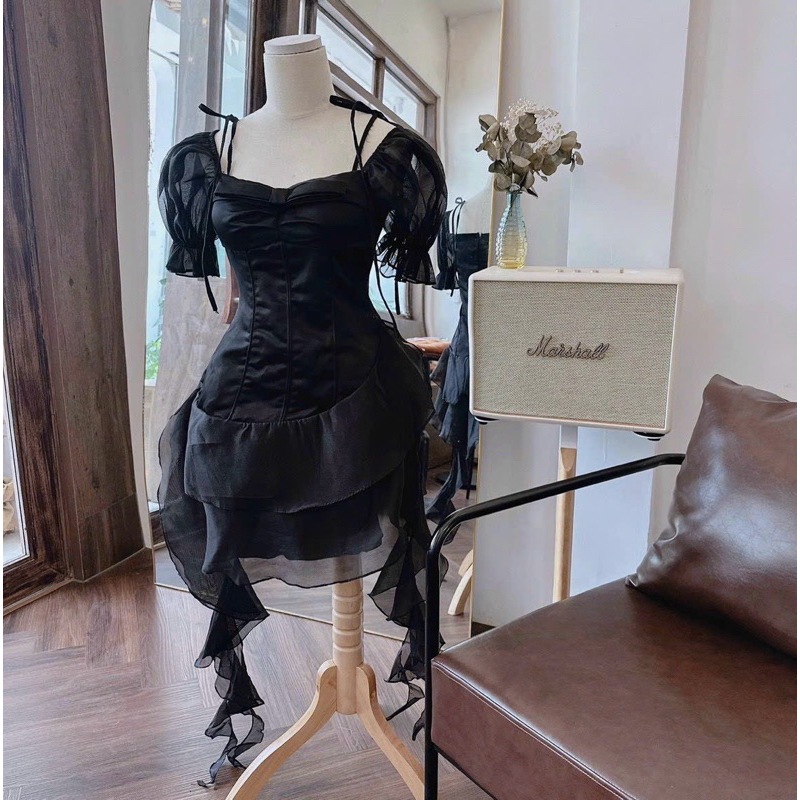 Đầm dự tiệc tua rua bigsize 55kg-95kg