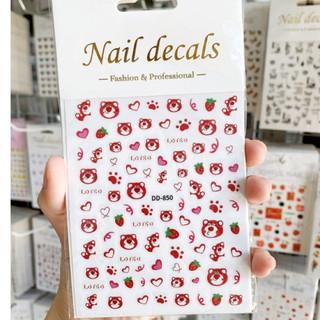 Sticker gấu panda, gấu dâu