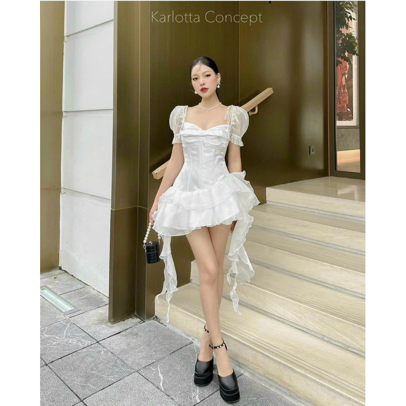 Đầm dự tiệc tua rua bigsize 55kg-95kg