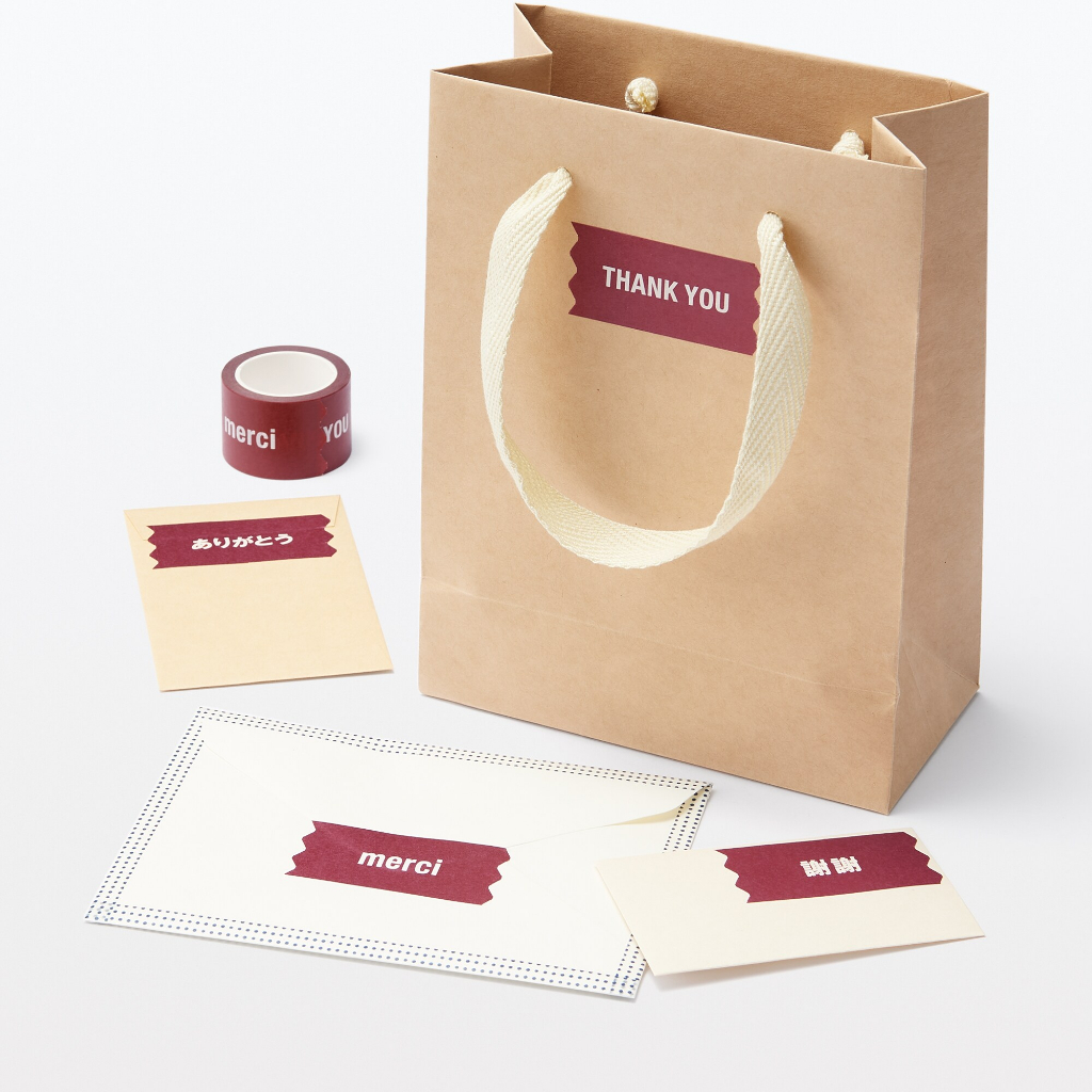 Muji Băng keo kèm lời nhắn cám ơn