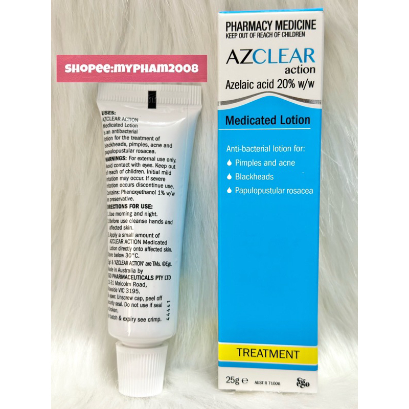 KEM GIẢM MỤN,MỜ THÂM AZCLEAR 20% AZELAIC ACID 25g.
