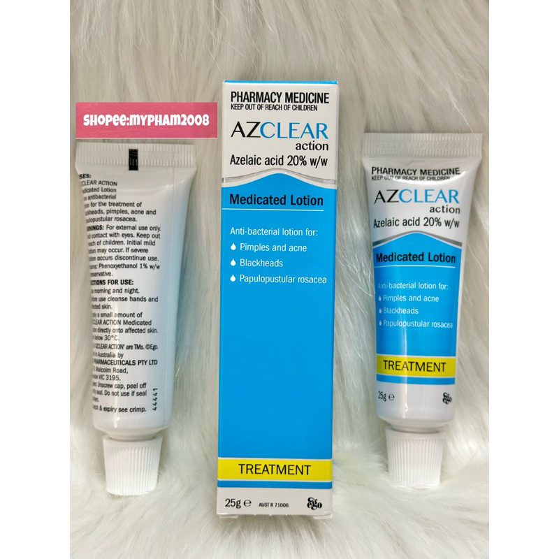 KEM GIẢM MỤN,MỜ THÂM AZCLEAR 20% AZELAIC ACID 25g.