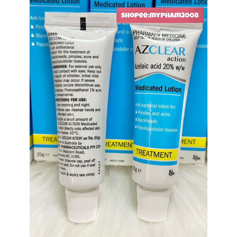 KEM GIẢM MỤN,MỜ THÂM AZCLEAR 20% AZELAIC ACID 25g.