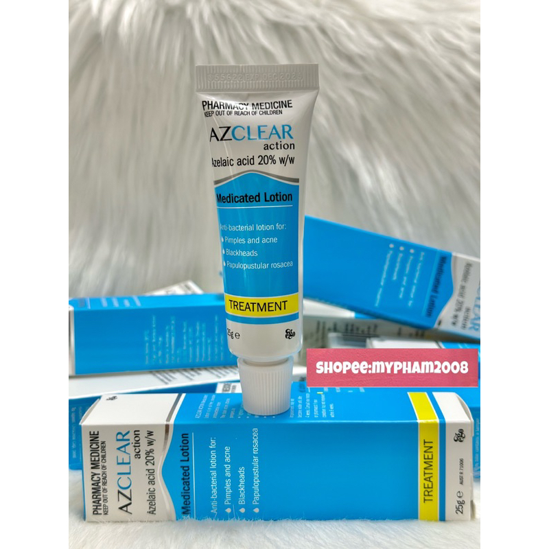 KEM GIẢM MỤN,MỜ THÂM AZCLEAR 20% AZELAIC ACID 25g.