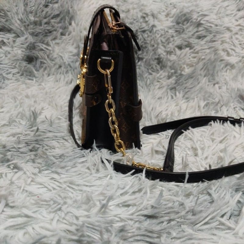 Túi si H96 tuyển Nhật hiệu LOU*S VUITT*N da Canvas size 22cm x16cmx7cm