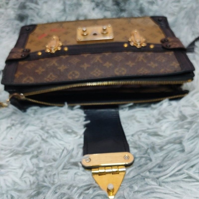 Túi si H96 tuyển Nhật hiệu LOU*S VUITT*N da Canvas size 22cm x16cmx7cm