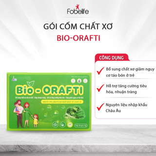 Cốm Xơ Hỗ Trợ Tiêu Hóa BIO ORAFTI FOBE Giúp Giảm Táo Bón Hộp 20 gói x 3g
