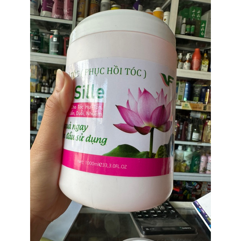 Hấp dầu ,xả tóc hoa sen lk  và hair  sille   1000ml siêu mượt   thơm lâu,hàng cty