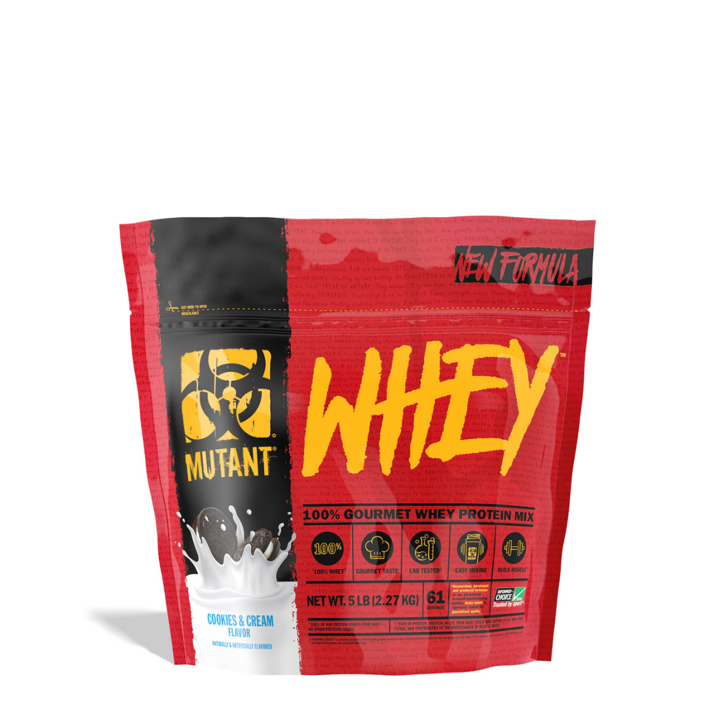 Mutant Whey Protein 5Lbs – 2.27kg Sữa tăng cơ 63 lần dùng