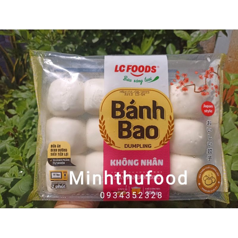 Bánh Bao Không Nhân CL food  gói 300gr 12 cai