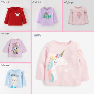 BST áo thun thu đông nhiều mẫu cho bé gái 2 - 7 tuổi P1 - Little Maven Chính Hãng
