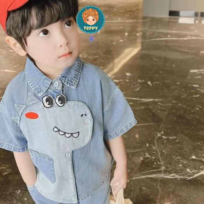 Set bộ jean khủng long cho bé