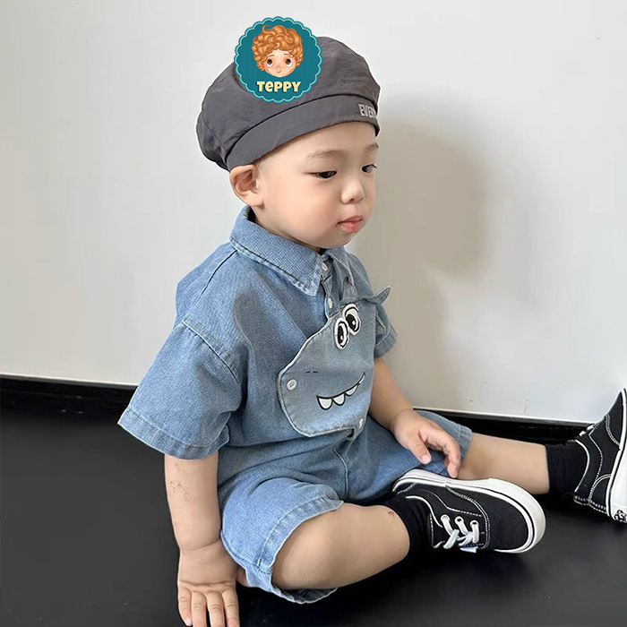 Set bộ jean khủng long cho bé