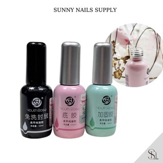 Base top cứng móng hoa hồng Youth Rose chính hãng 15ml
