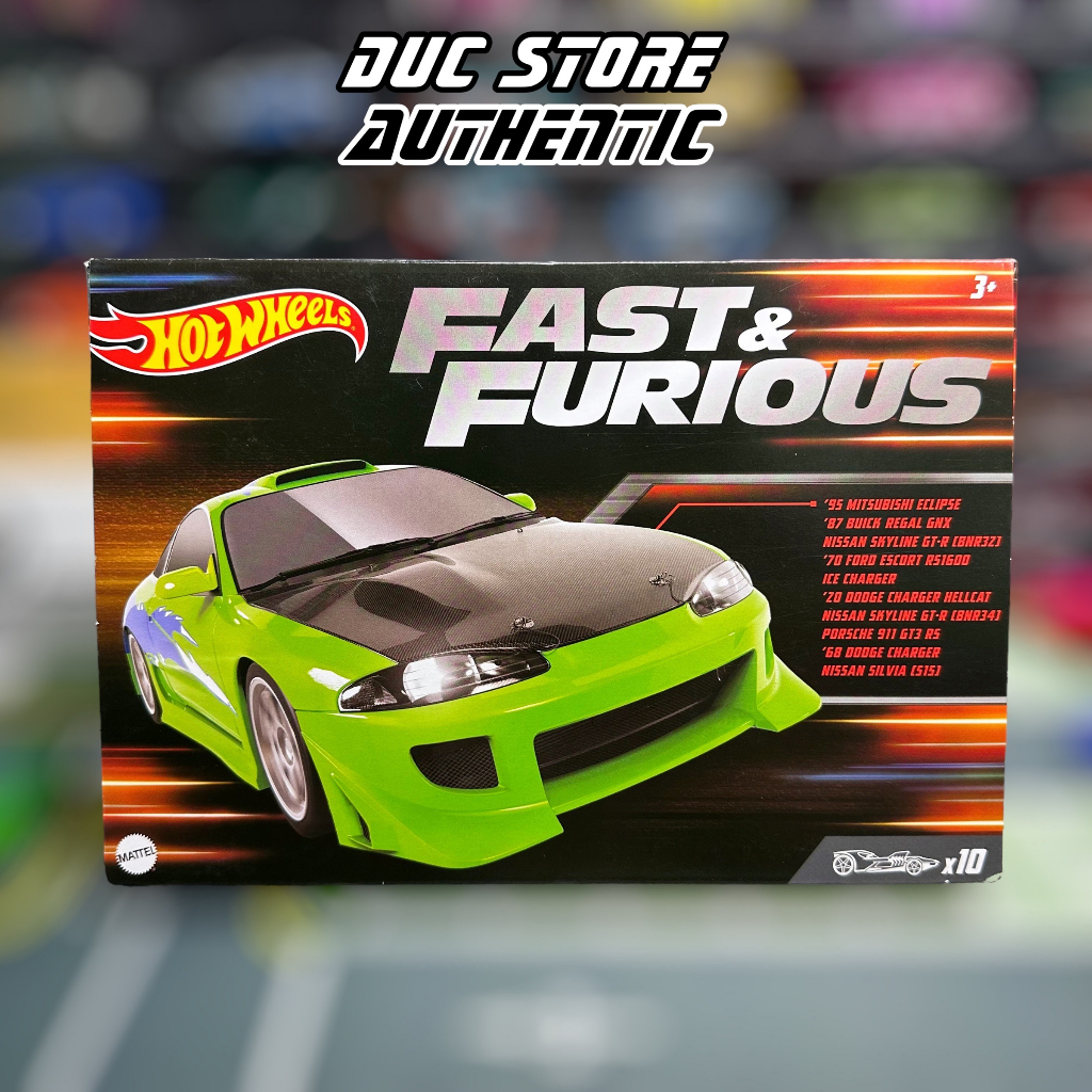 ducstore.vn Xe mô hình HNT21 Hot Wheel Set 10 Fast & Furious 10-Car Box Set (Walmart) 1