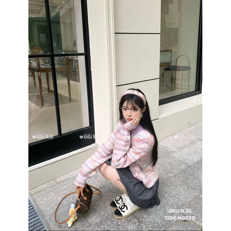 Áo len cadigan 13DE thổ cẩm