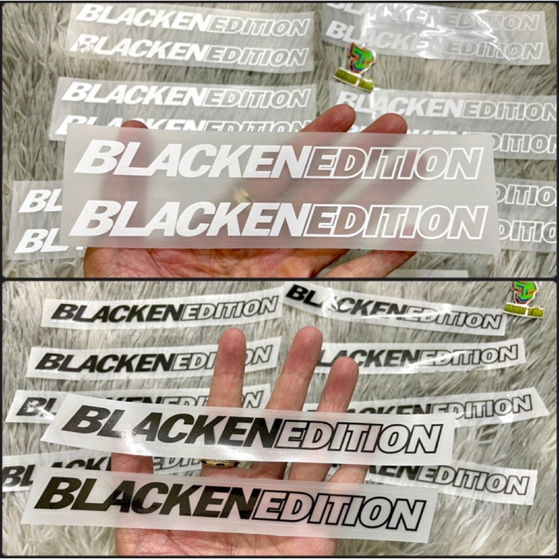 Tem BLACKEN EDITION sắc nét trang trí mọi dòng xe (giá 1 cặp)