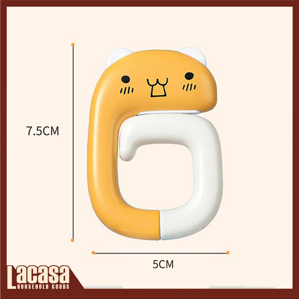 Móc treo balo túi xách di động hình thú / Portable Plastic Bag Animal Hook