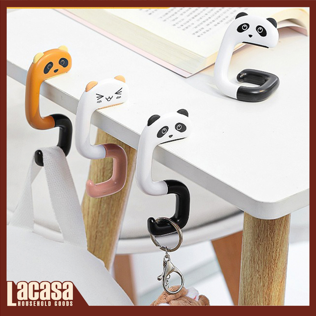 Móc treo balo túi xách di động hình thú / Portable Plastic Bag Animal Hook
