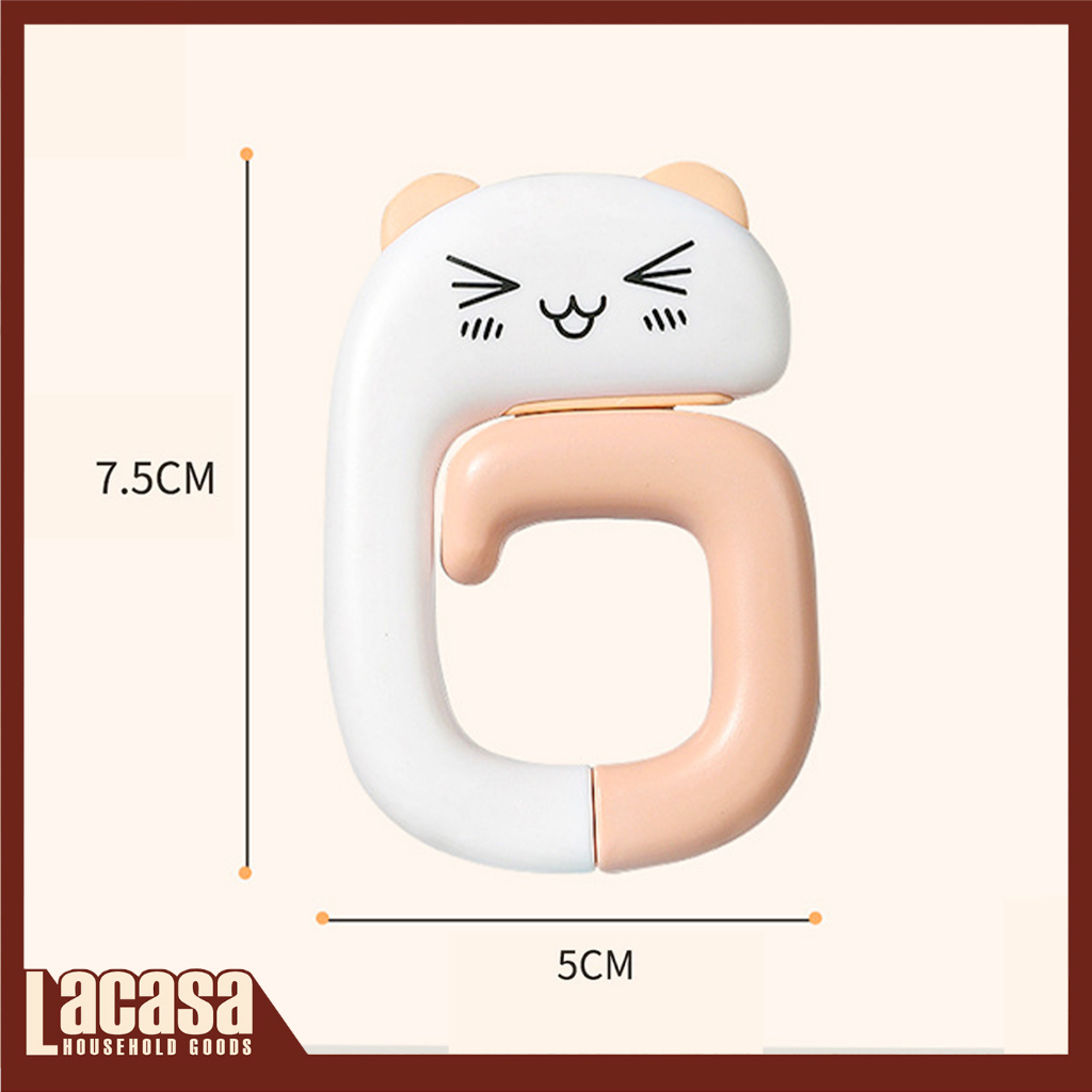 Móc treo balo túi xách di động hình thú / Portable Plastic Bag Animal Hook