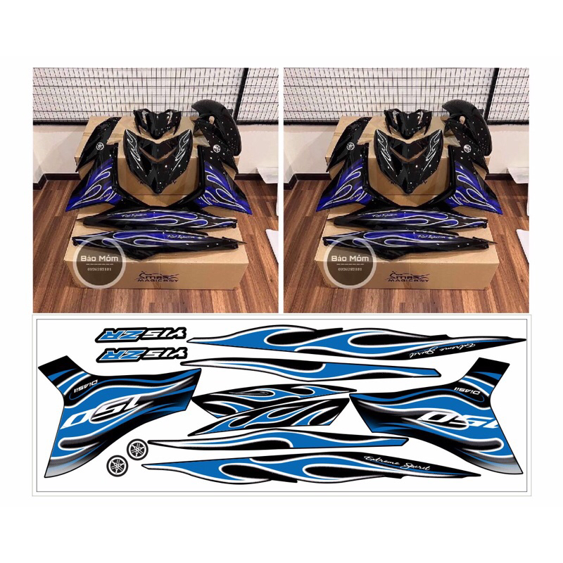 tem lửa exciter 150 độ kiểng đẹp