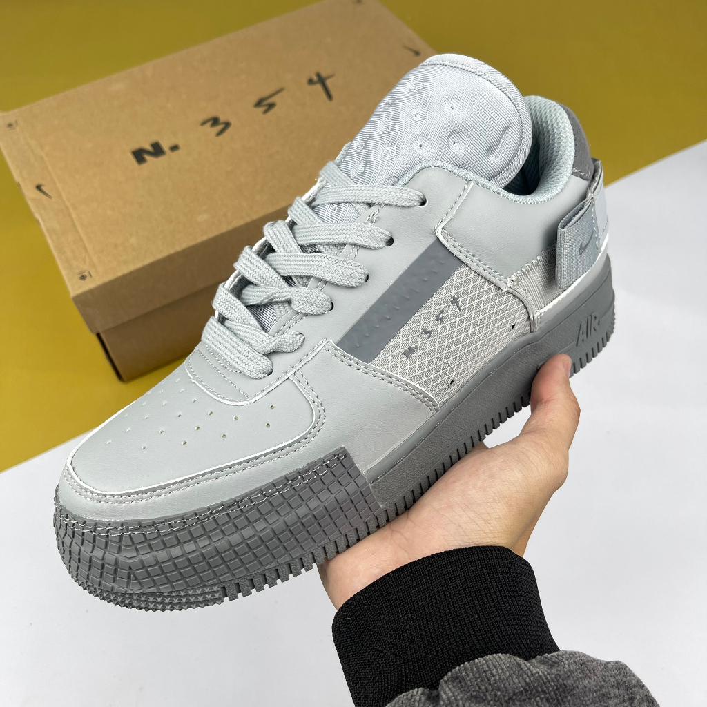 Giày AF1 Type Grey Fog, AF1 Xám Full Bản Cao Cấp - Than.Shoes