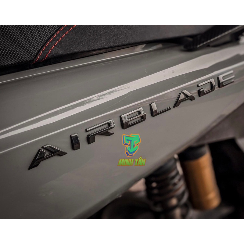 Tem Chữ nổi Airblade 2020-2023 đen bóng. hàng cao cấp sắc nét